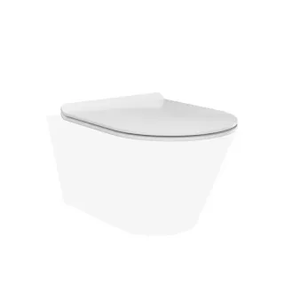 Сиденье для унитаза Kerama Marazzi Plaza Modern BG Rimless Slim PLMR.seat.02\WHT soft close+clip up белый